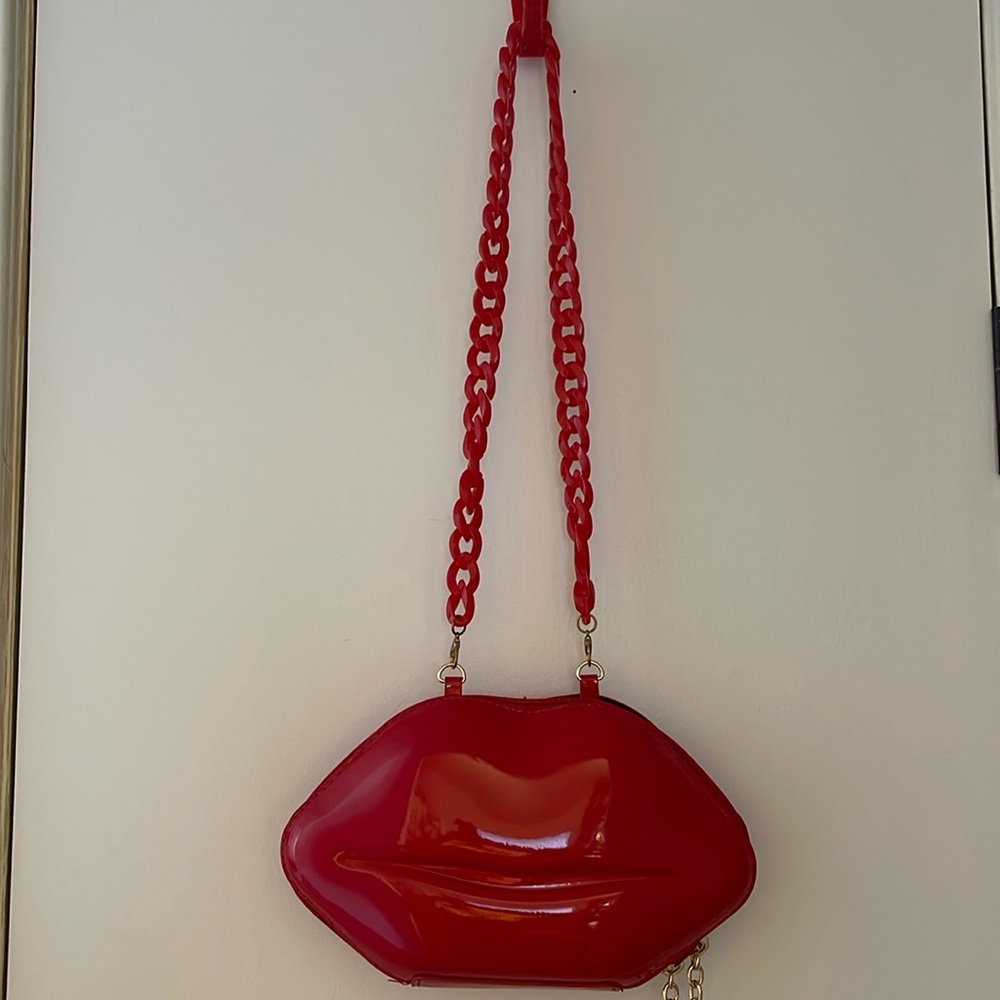 Betsey Johnson Red Lips Purse/Clutch